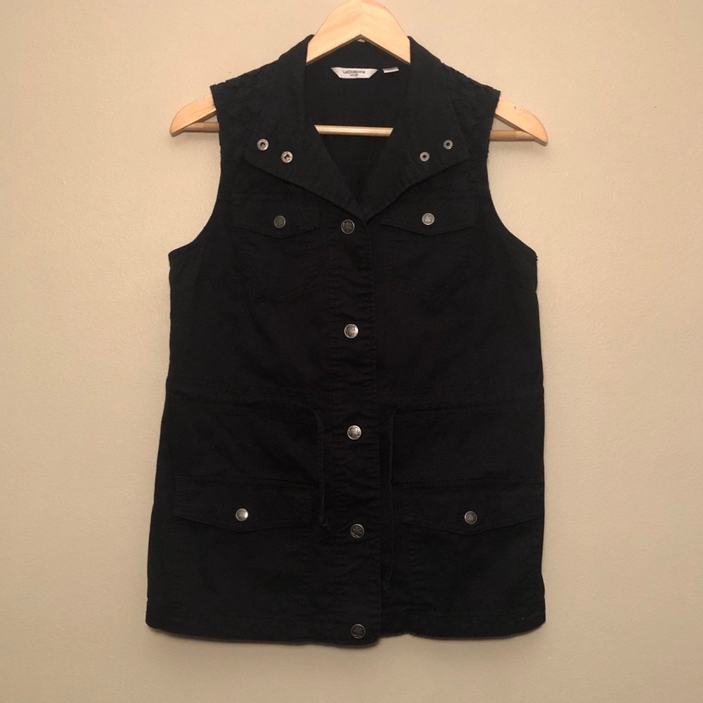 Liz Claiborne Utility Vest Black